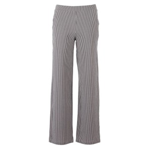Enjoy Broek strepen wijde pijp Indigo ecru